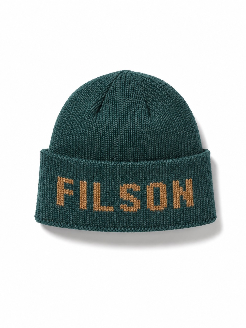 Filson Wool Seattle Spellout Beanie Made In The USA Green Rare